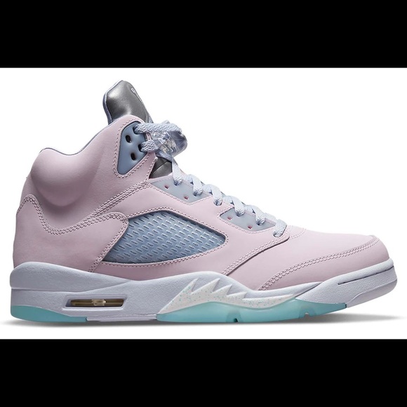 AUTHENTIC RARE MENS JORDAN RETRO 5 - PINK/PURPLE SNEAKERS *NIB* SIZE 9 - Picture 5 of 17